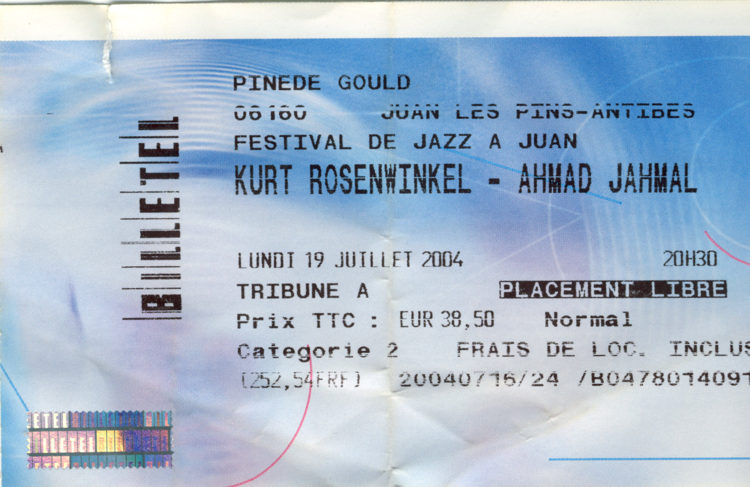 Ahmad Jamal juillet 2004