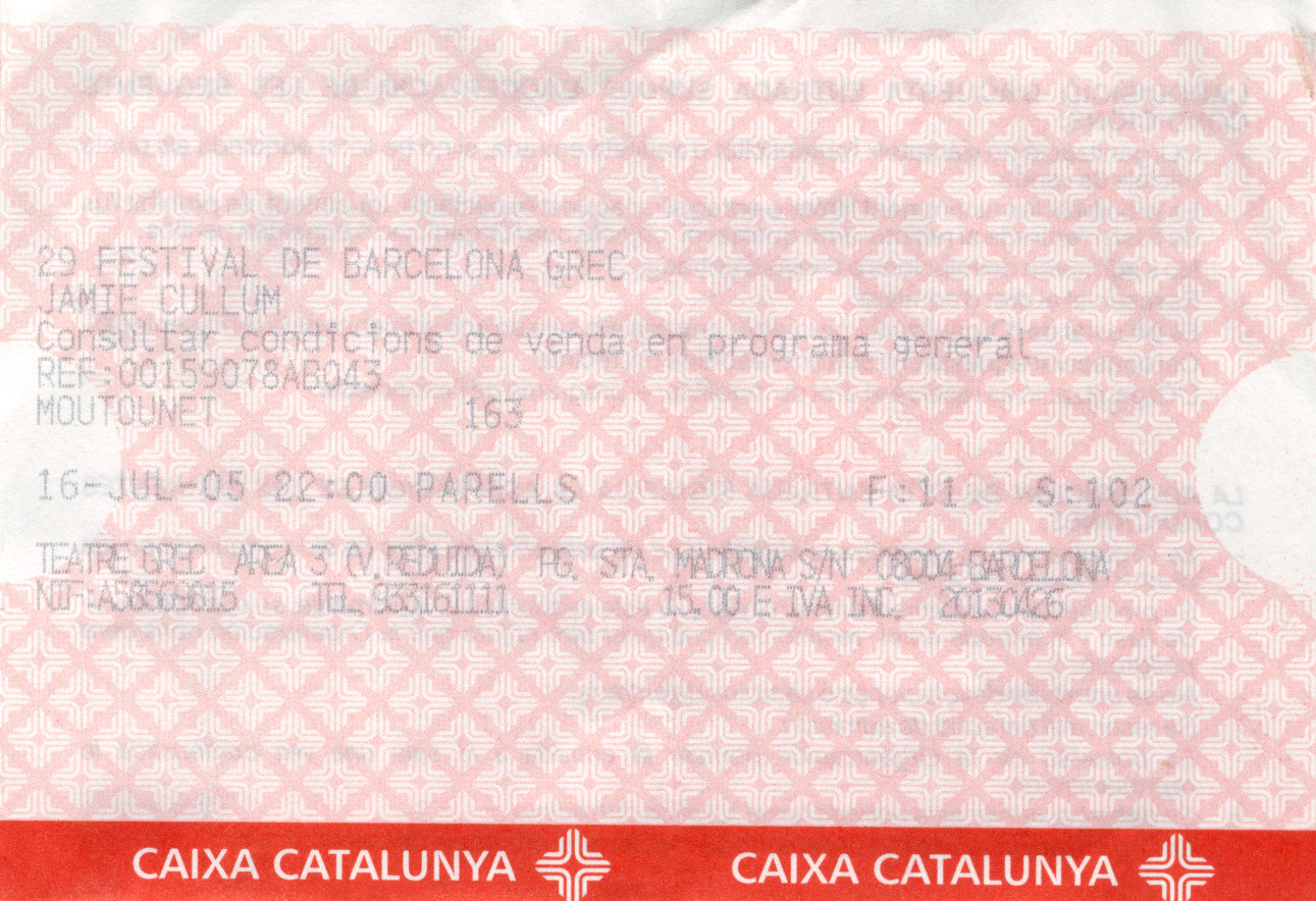 Jamie Cullum  juillet 2005