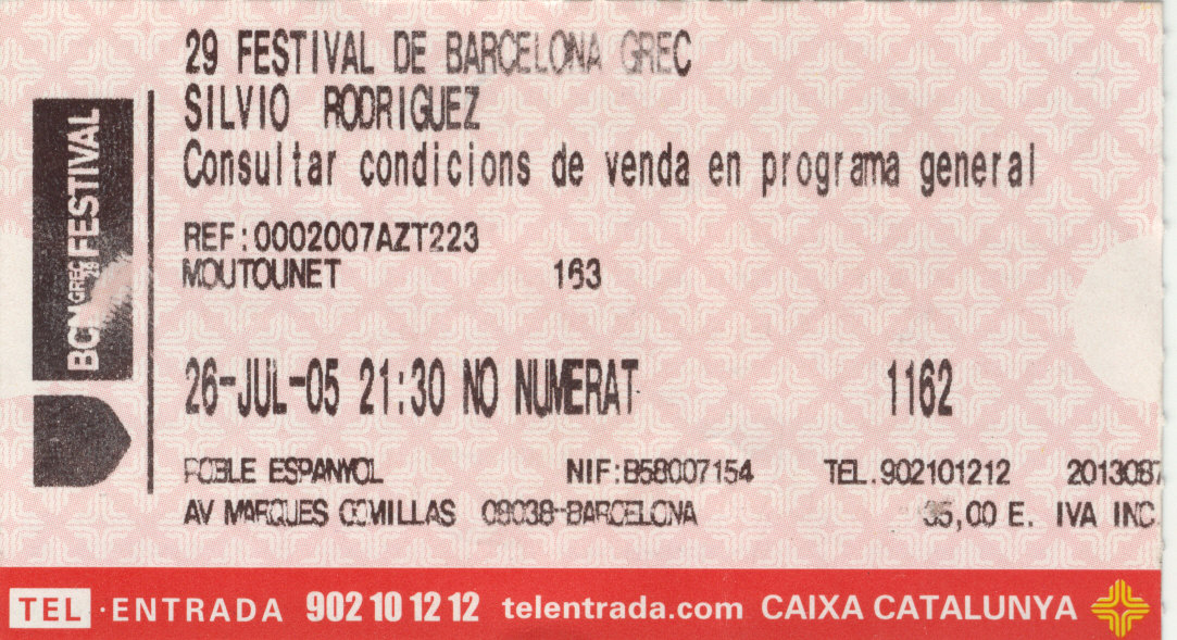 Silvio Rodriguez juillet 2005