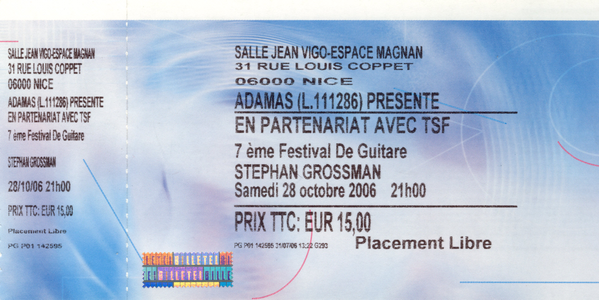 Stephan Grossman octobre 2006
