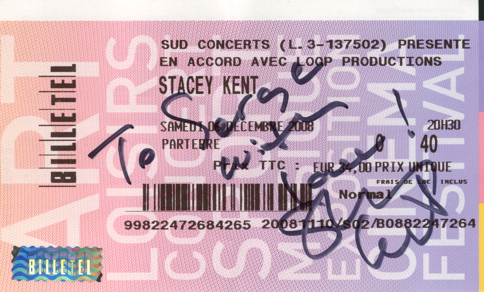 Stacey Kent 6 décembre Nice