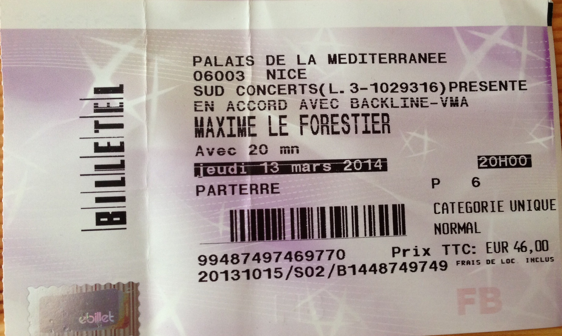 Concert Maxime Le Forestier