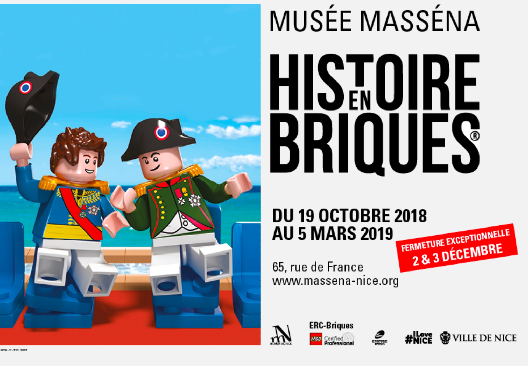 Visite de l’exposition Lego au musée Masséna