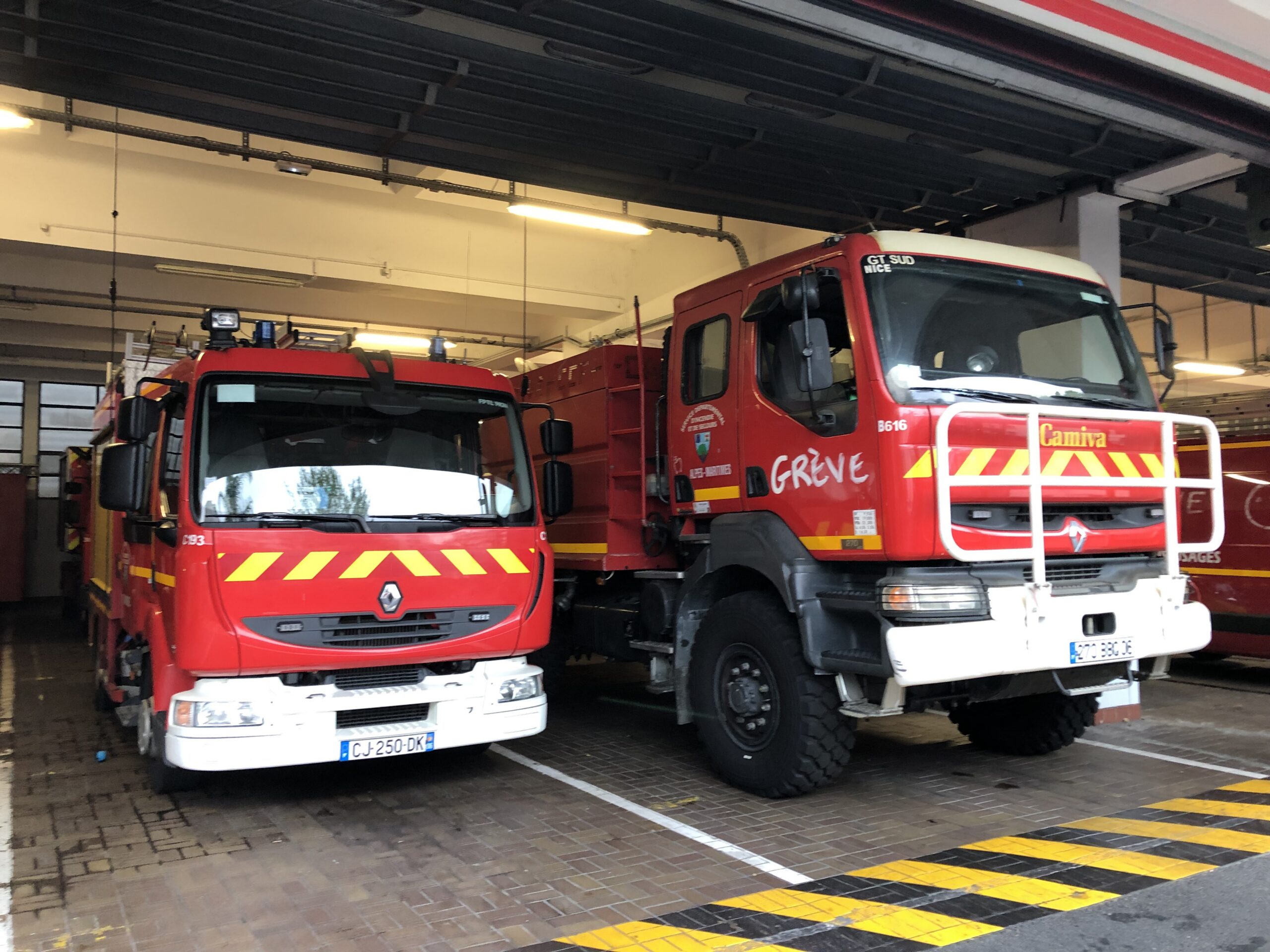 Visite de la caserne de pompiers de Magnan