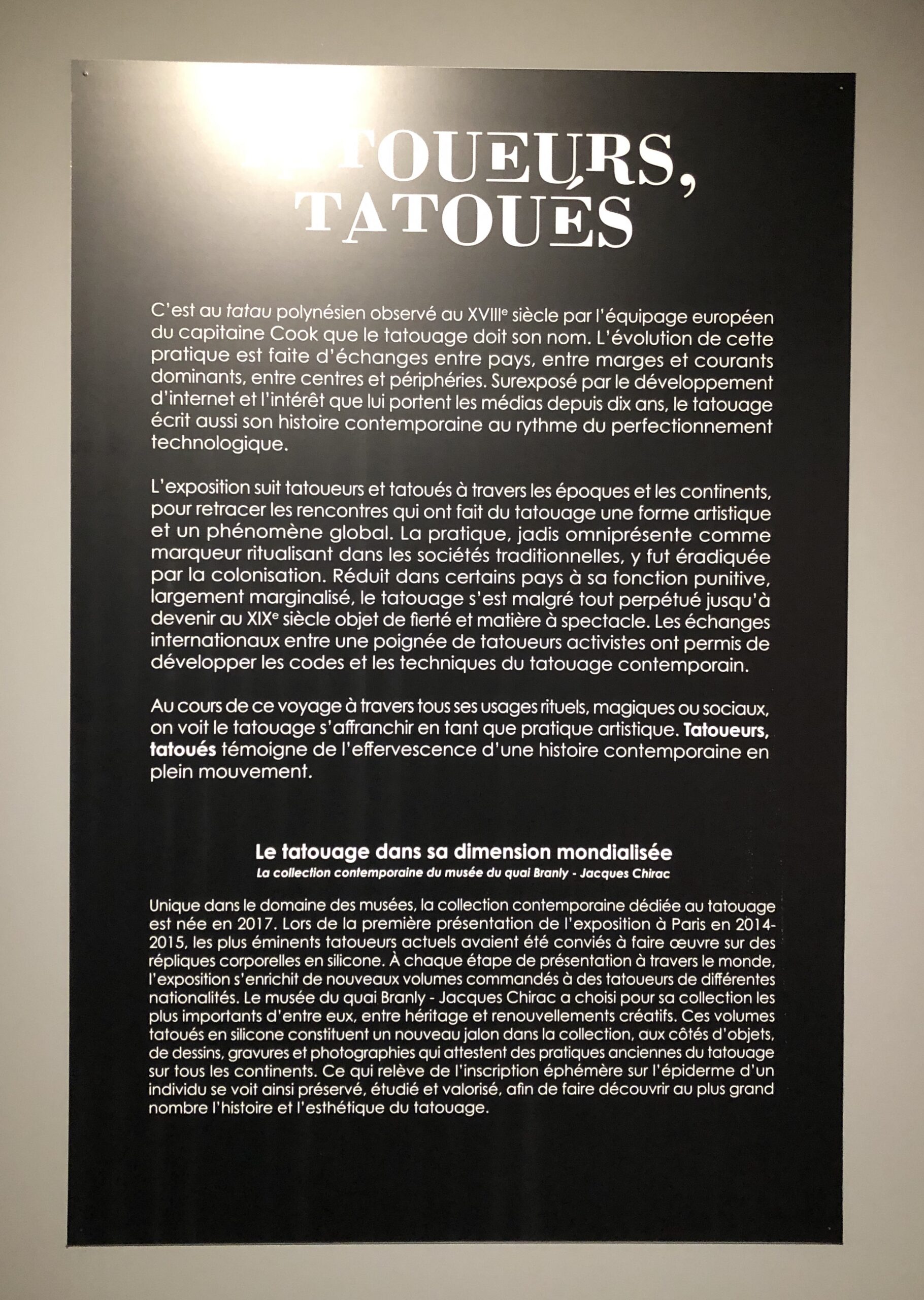 Exposition Tatoueurs, Tatoués