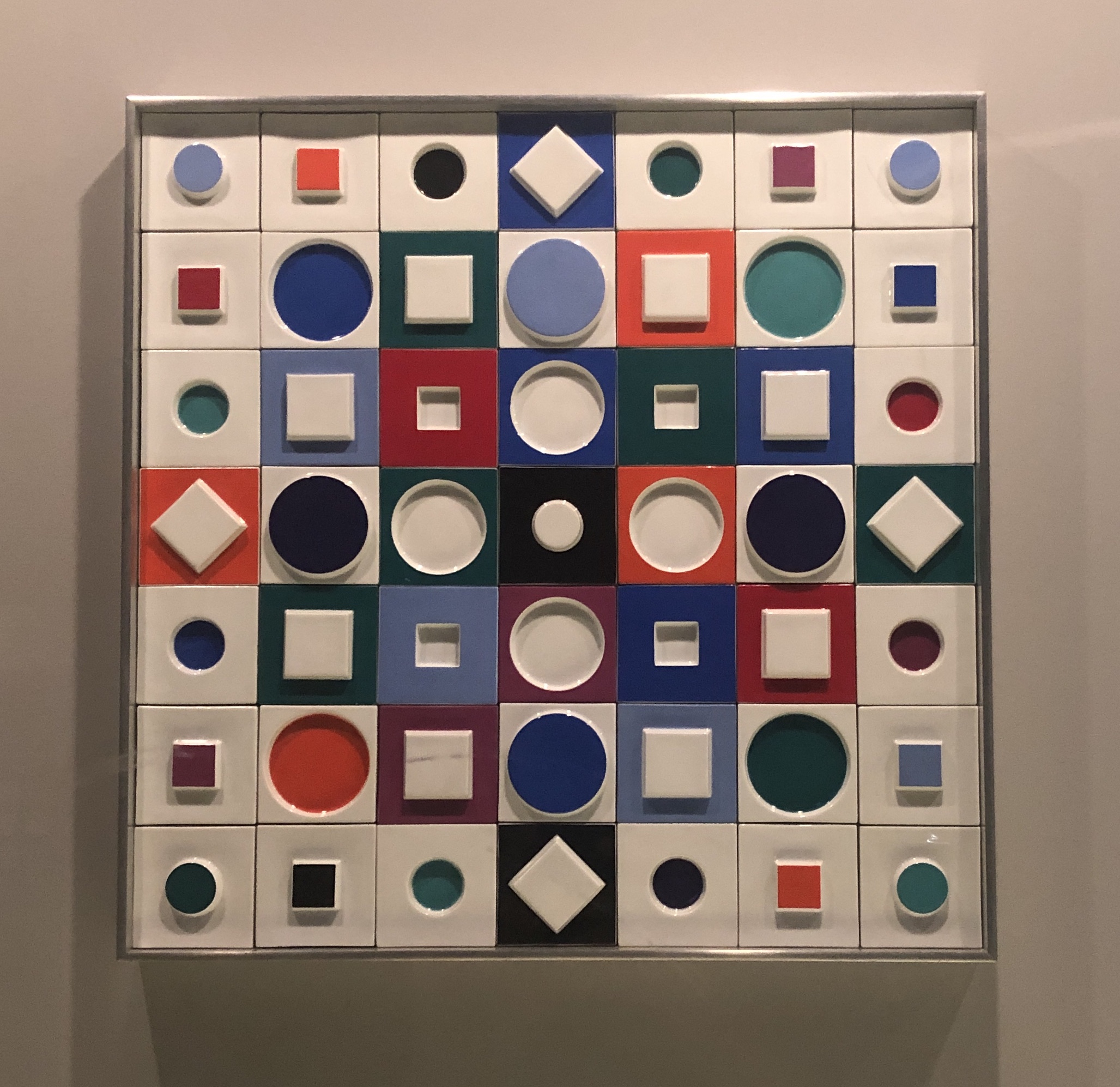 Visite de l’exposition Vasarely à la galerie Lympia à Nice