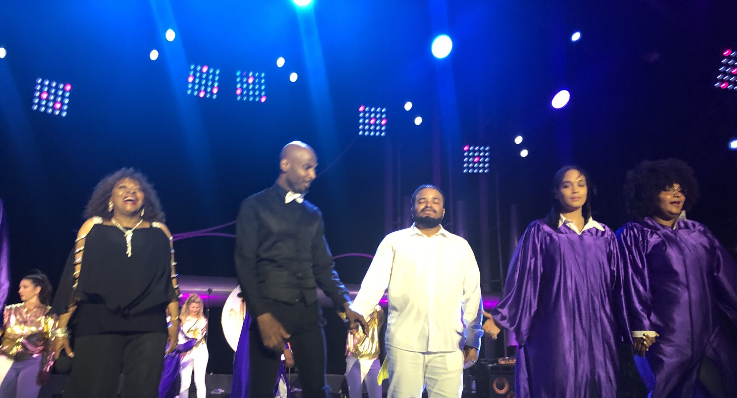 Concert de “American Gospel JR” à Jazz à Juan