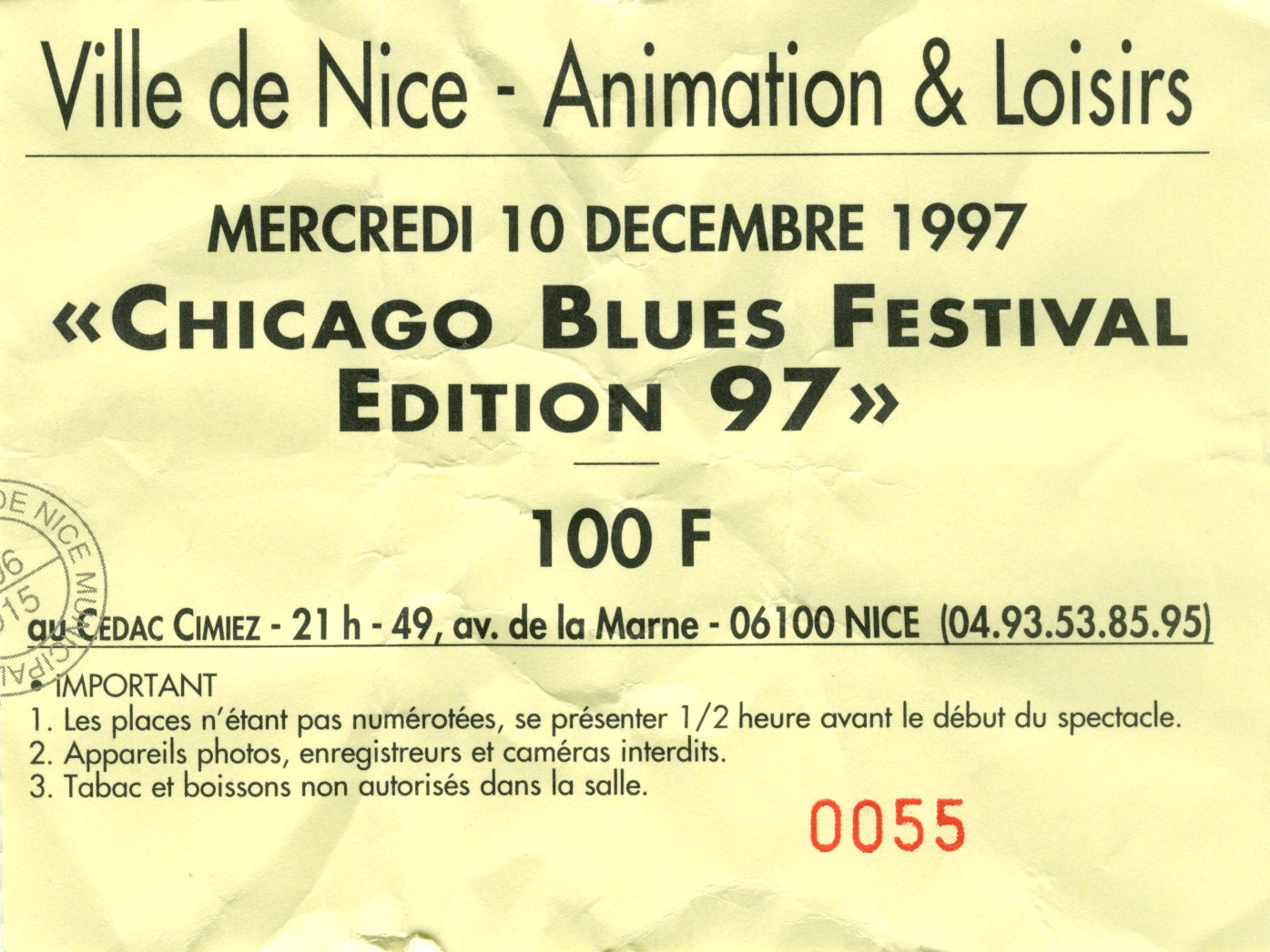 Photographie d’archive : CBF décembre 1997.