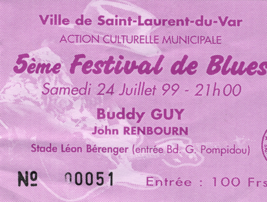 Photographie d’archive : John Renbourn juillet 1999.