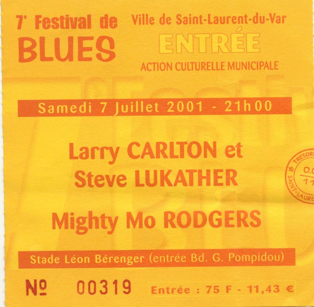 Photographie d’archive : Larry Carlton juillet 2001.