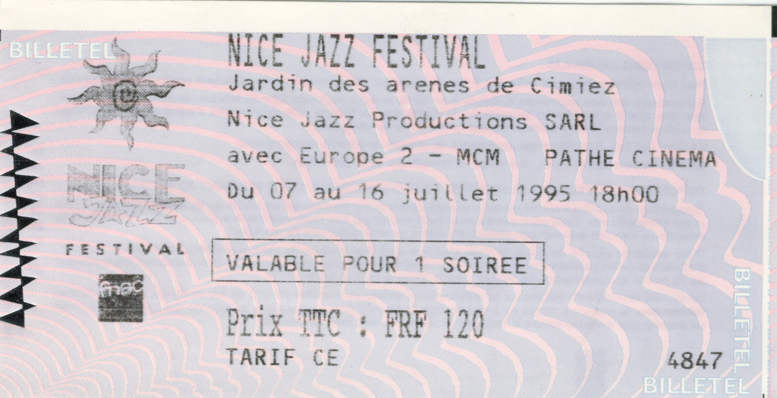 Photographie d’archive : NJF juillet 19955.