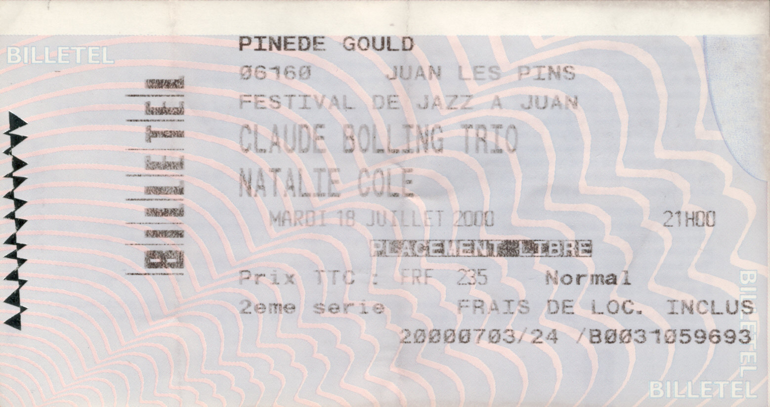 Photographie d’archive : Natalie Cole juillet 2000.