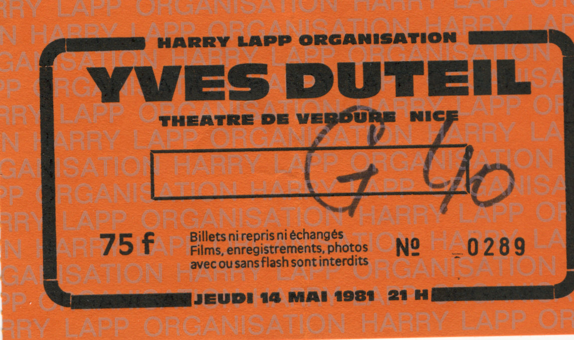 Photographie d’Yves Duteil, légendée « mai 1981 » sur le blog source.
